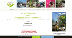 Desktop Screenshot of kleingartenverband-muenchen.de