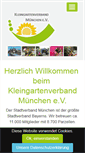 Mobile Screenshot of kleingartenverband-muenchen.de