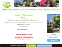 Tablet Screenshot of kleingartenverband-muenchen.de